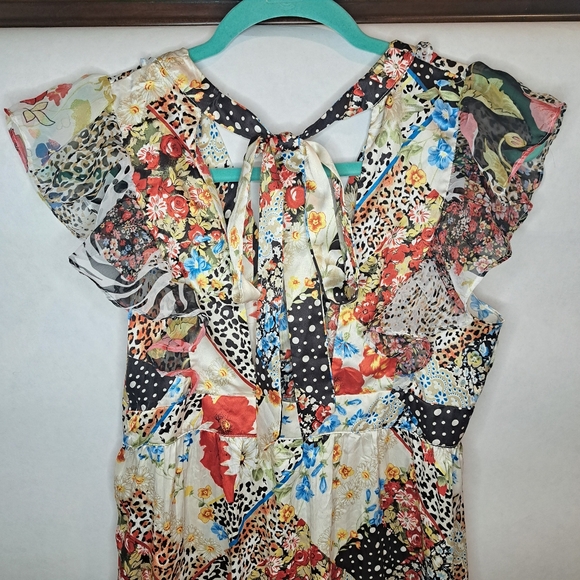 Mixed Pattern Mini Dress - Picture 7 of 12